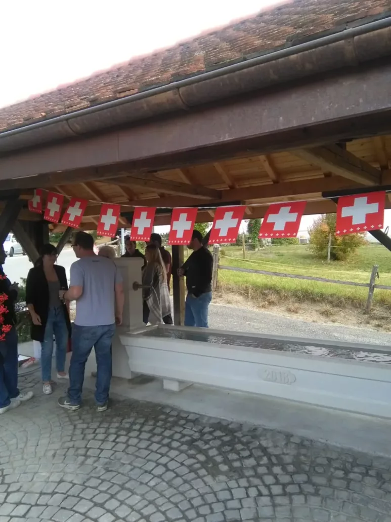 Commune de Chavannes sur Moudon - Fete nationale au lavoir chavannes sur moudon